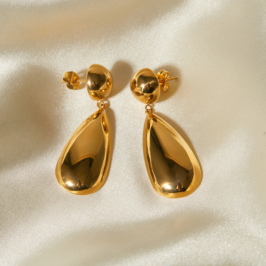 Aretes Gotas de oro